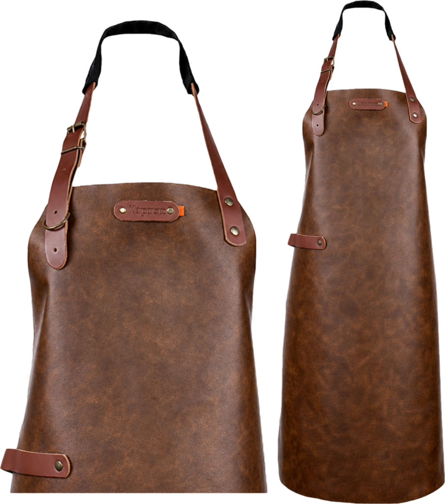 Atlanta leather apron - Chestnut L - 82 cm