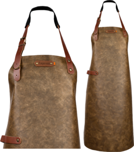 Atlanta leather apron - Chestnut L - 82 cm