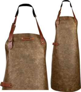Atlanta leren schort - Chestnut L - 82 cm