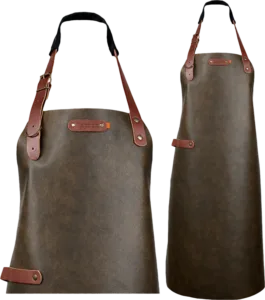 Atlanta leren schort - Chestnut L - 82 cm