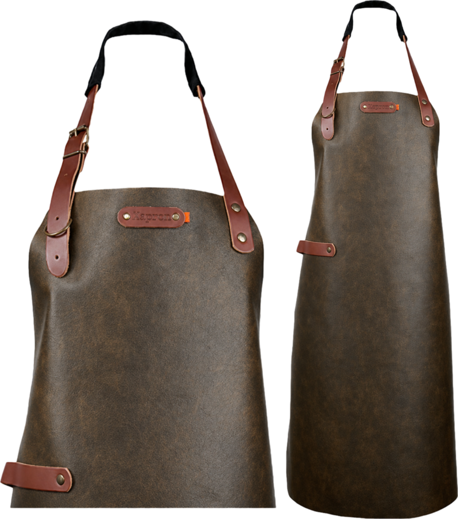 Atlanta leather apron - Chestnut L - 82 cm