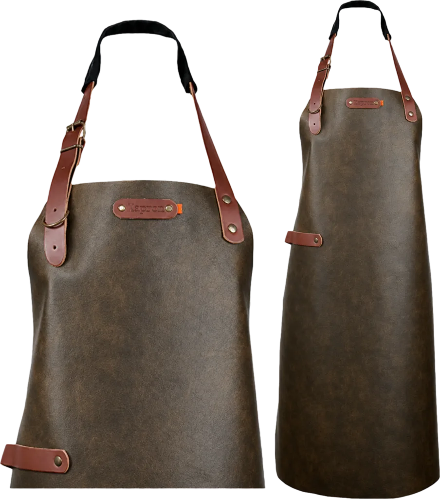Atlanta leren schort - Chestnut L - 82 cm