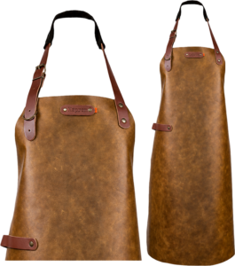 Atlanta leather apron - Chestnut L - 82 cm