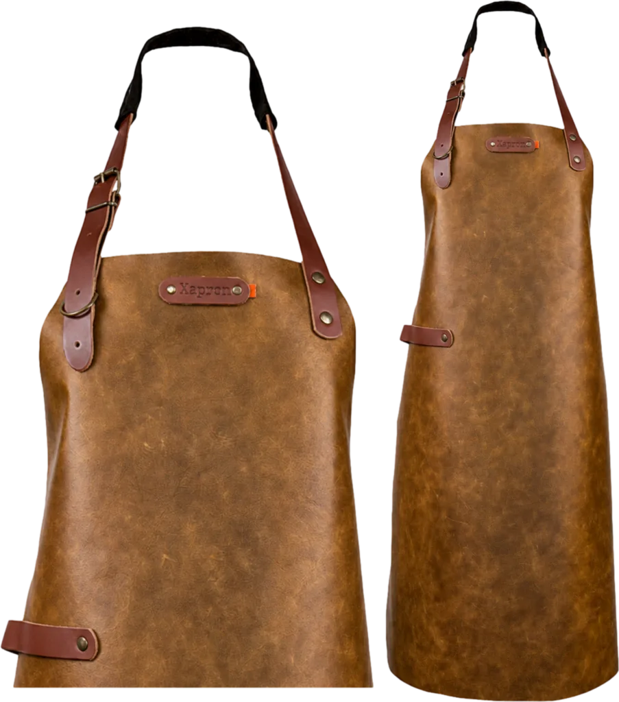 Atlanta leren schort - Chestnut L - 82 cm