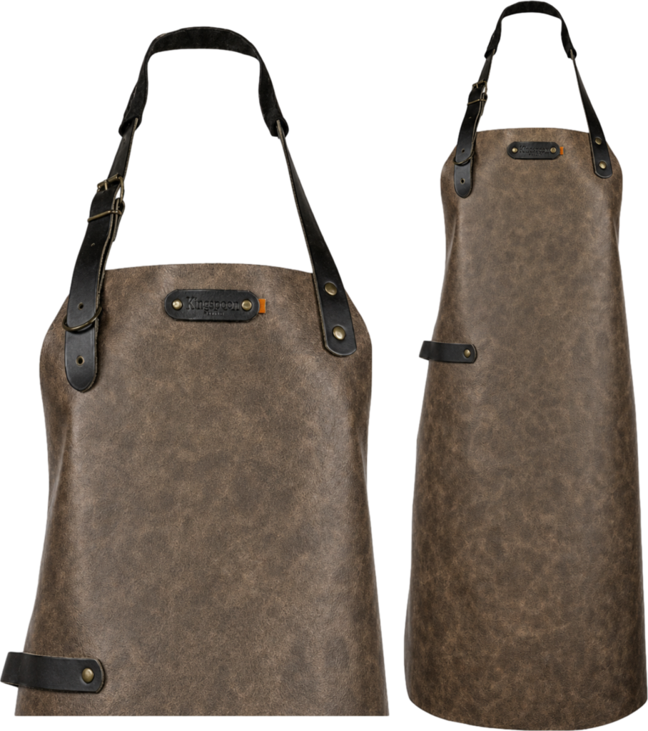 Atlanta leather apron - Chestnut L - 82 cm