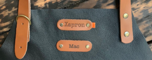 Laser engrave name or small text on a small label