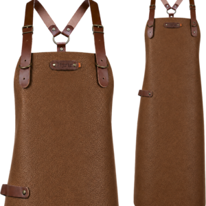 New York leather apron with shoulder straps