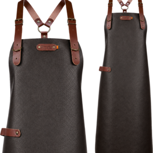 New York leather apron with shoulder straps