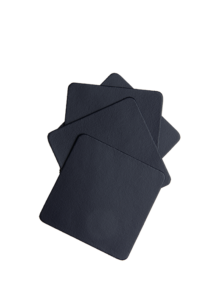 Mistral Leather coasters square - dark green