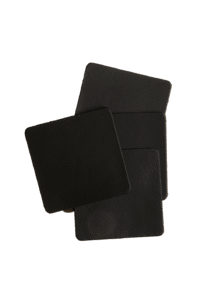 Mistral Leather coasters square - dark green