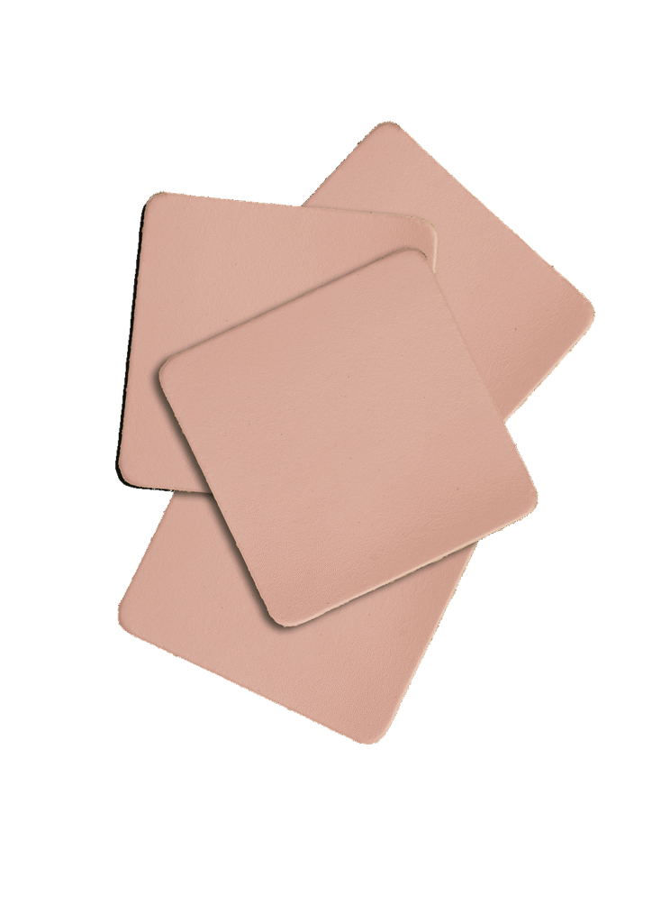 Mistral Leather coasters square - dark green