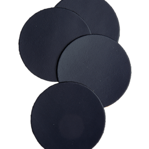 Mistral Round leather coasters