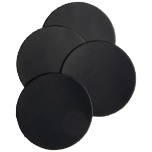Mistral Round leather coasters