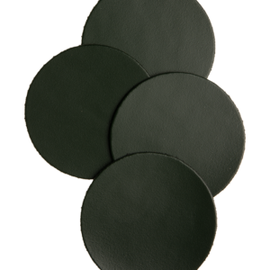 Mistral Round leather coasters