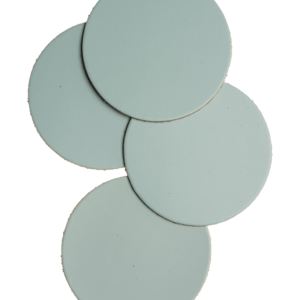 Mistral Round leather coasters