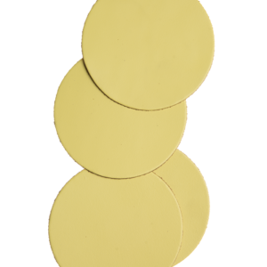 Mistral Round leather coasters