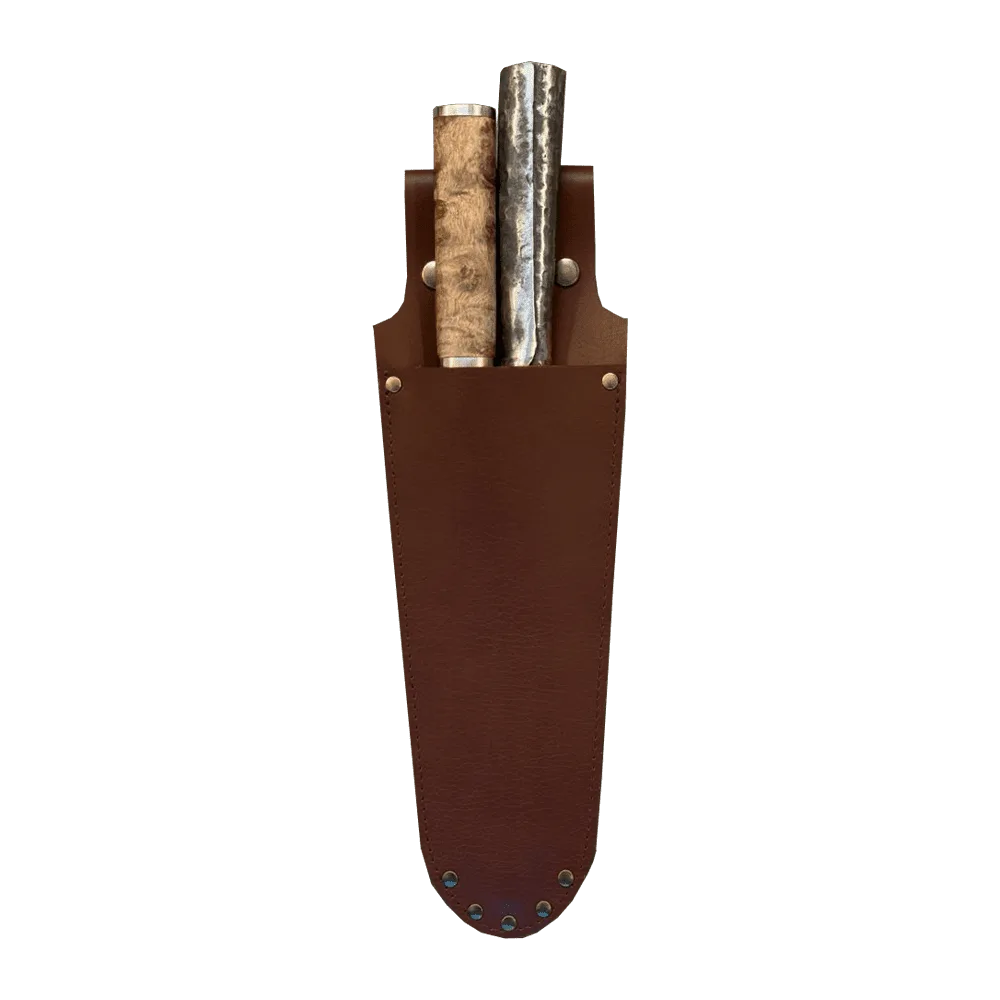 Knife holder 2 knives - Brown