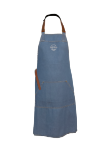Actiepakket Borrel plank - Massief beuken houten borrel plank Curvy & Denim schort