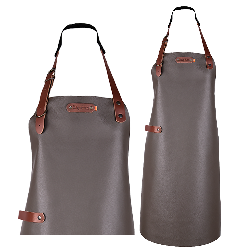 Schort Bovine met schouderbanden - Cognac Bovine M - 74 cm
