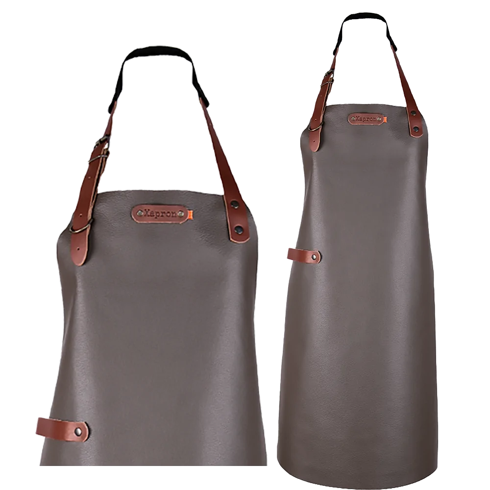 Bovine leren schort - Red Bovine M - 74 cm