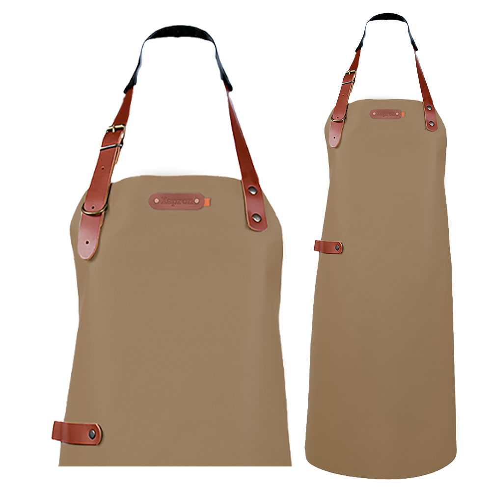 Bovine leren schort - Red Bovine M - 74 cm