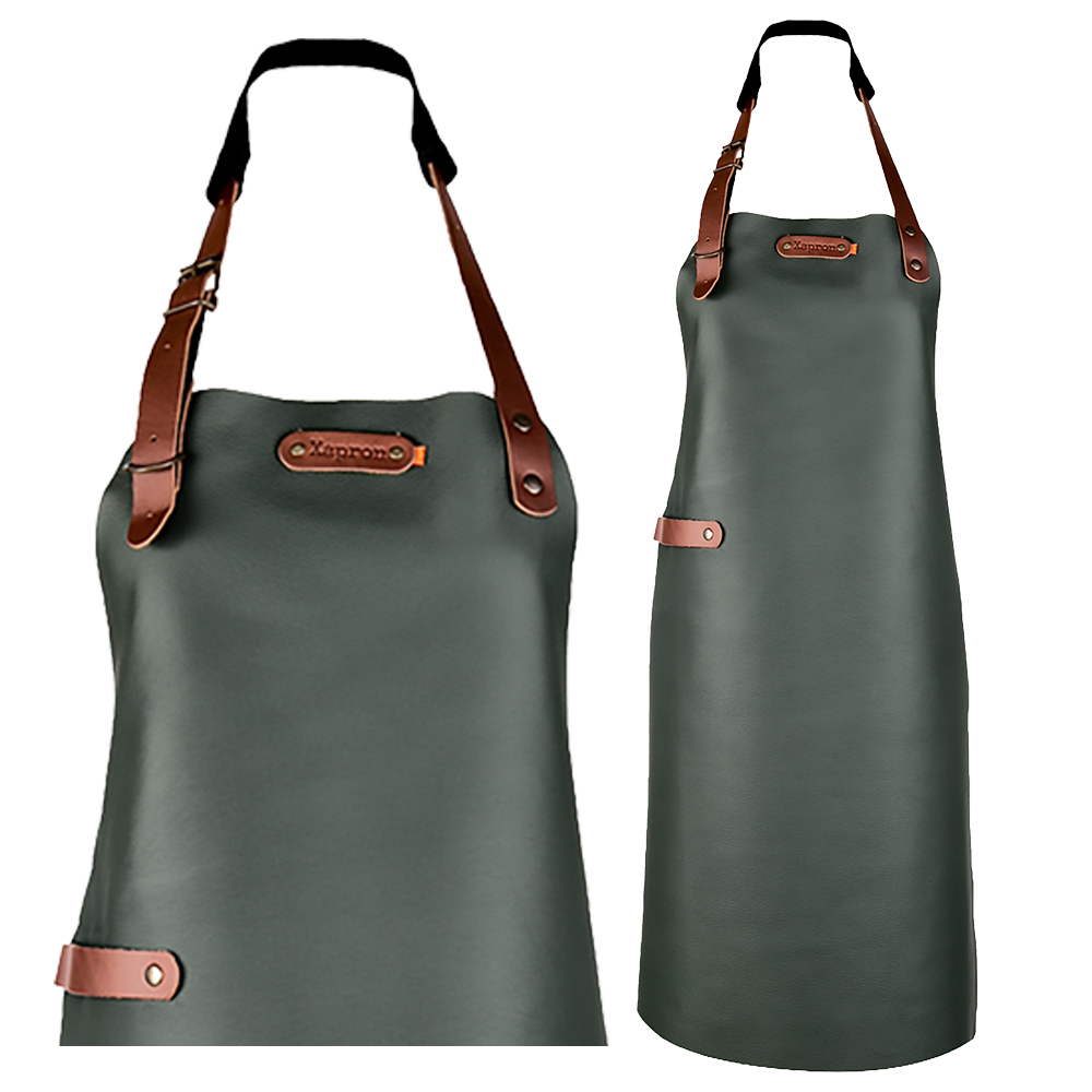 Schort Bovine met schouderbanden - Cognac Bovine M - 74 cm