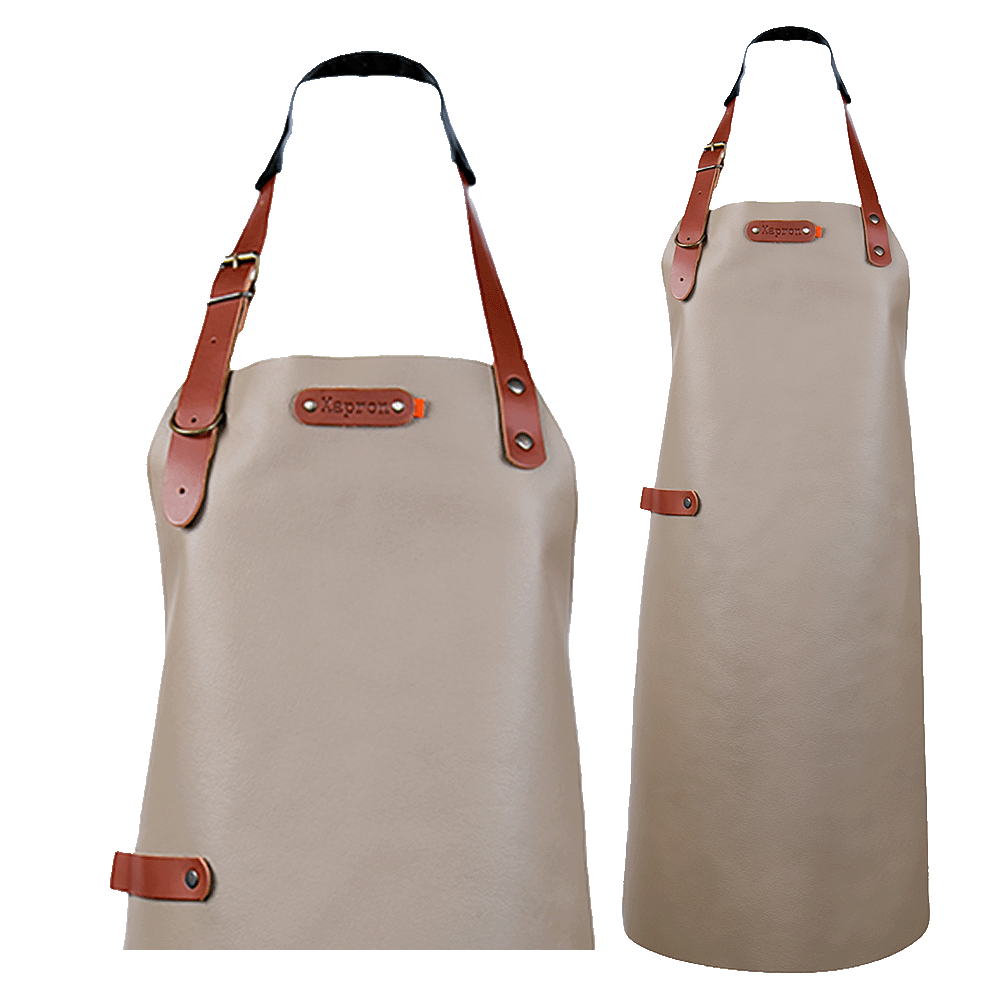 Schort Bovine met schouderbanden - Cognac Bovine M - 74 cm