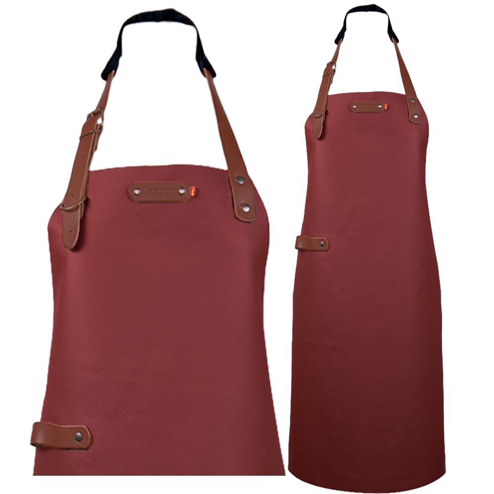 Schort Bovine met schouderbanden - Cognac Bovine M - 74 cm