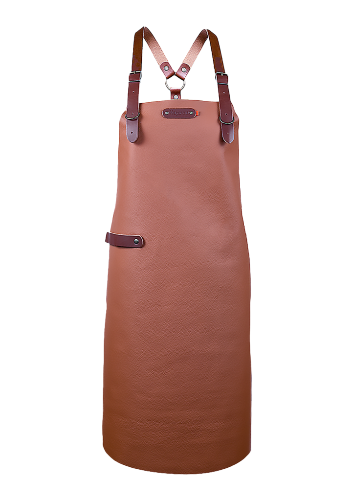 Schort Bovine met schouderbanden - Cognac Bovine M - 74 cm