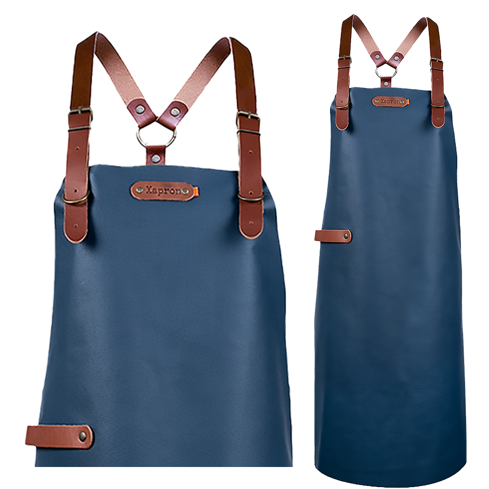 Schort Bovine met schouderbanden - Cognac Bovine M - 74 cm