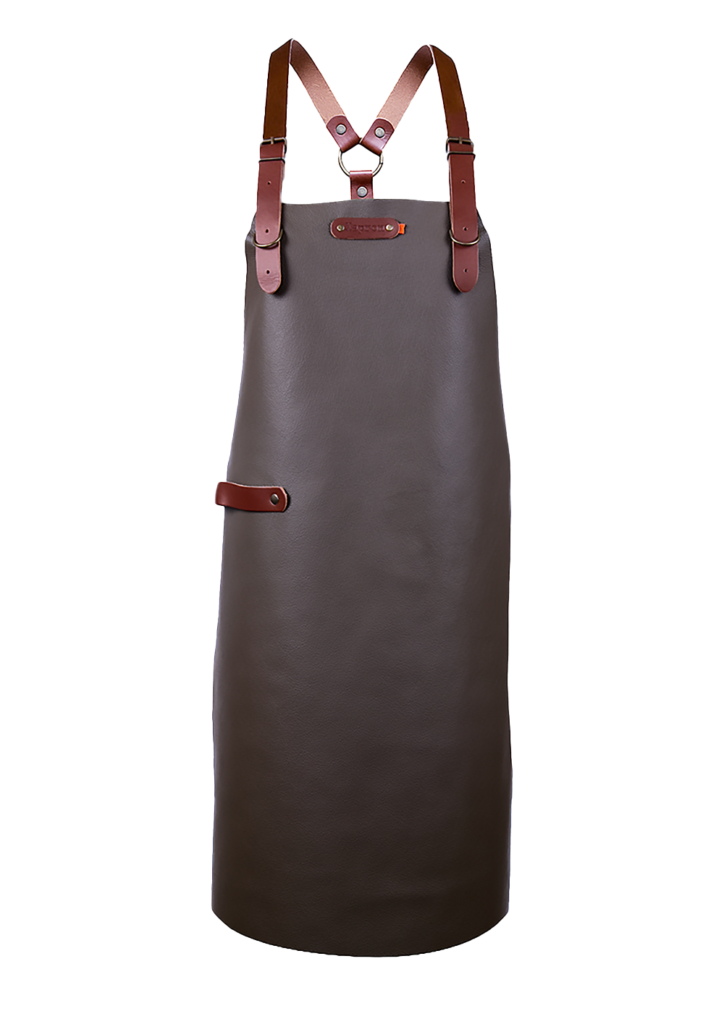 Schort Bovine met schouderbanden - Cognac Bovine M - 74 cm