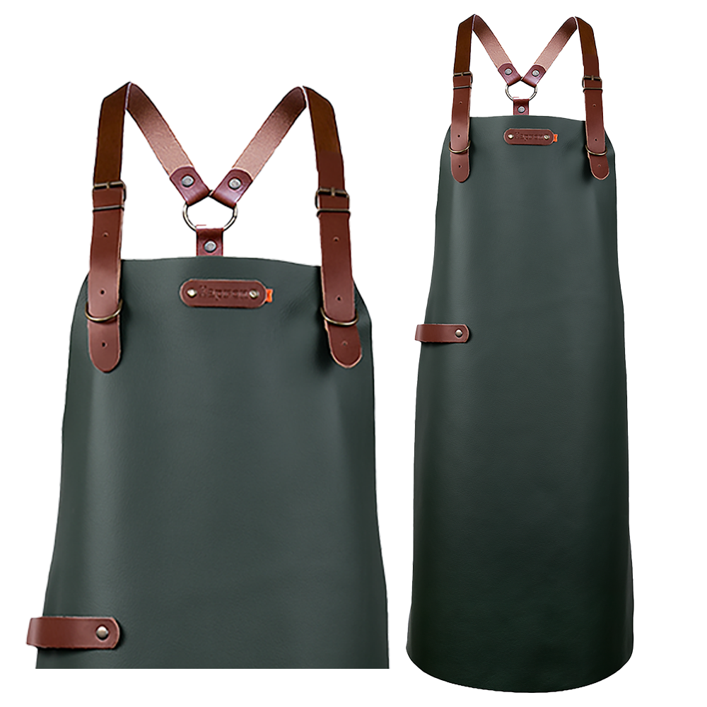 Schort Bovine met schouderbanden - Cognac Bovine M - 74 cm