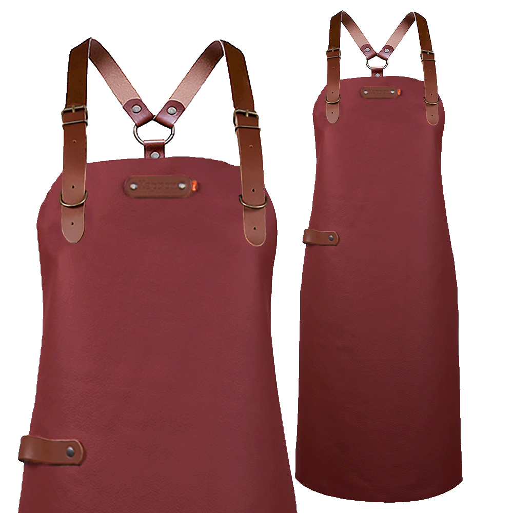 Schort Bovine met schouderbanden - Cognac Bovine M - 74 cm