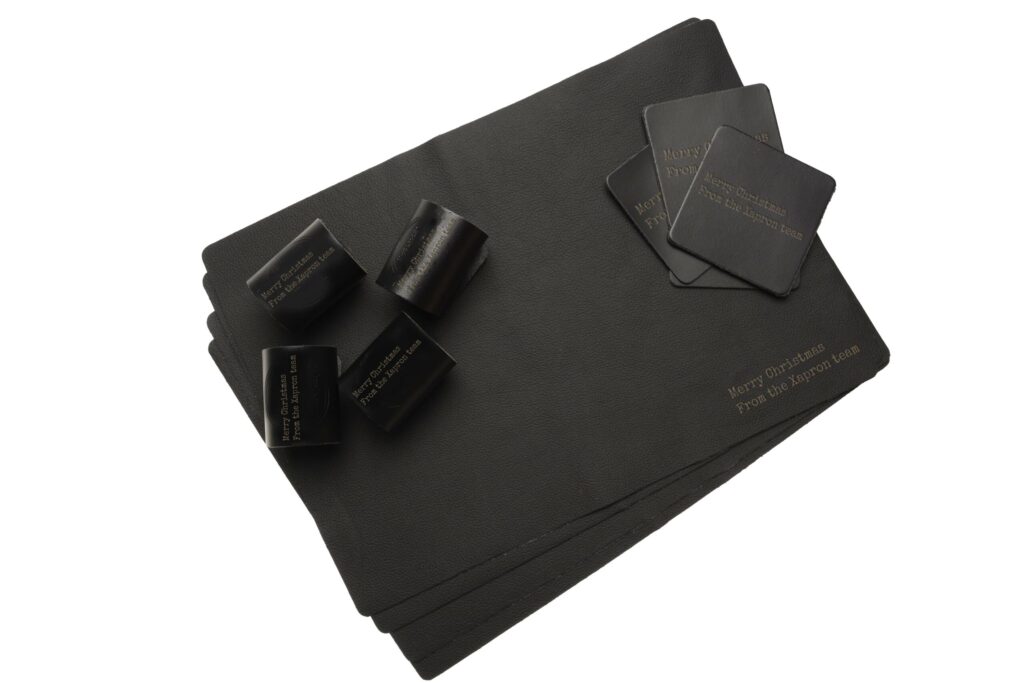 dinner-kerstpakketten-leren-placemat-onderzetters-servet