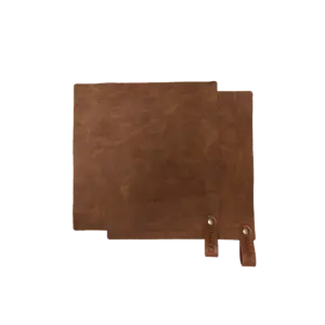 Utah leren pannenlappen - Zwart