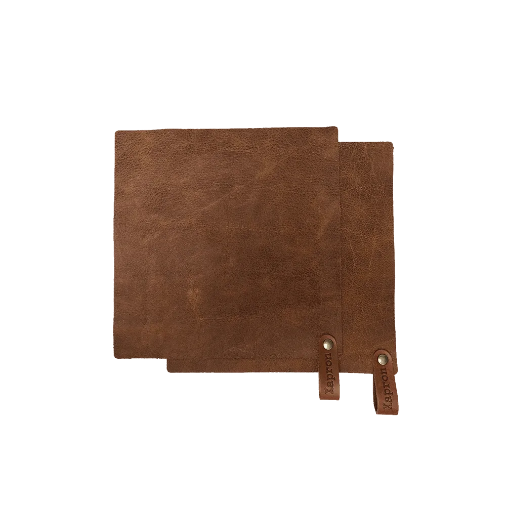 Utah leren pannenlappen - Zwart