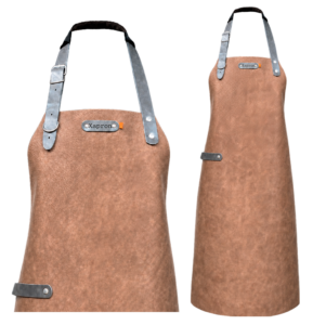 Miami leren schort - Bruin XL - 89 cm