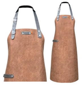 Miami leren schort - Bruin XL - 89 cm