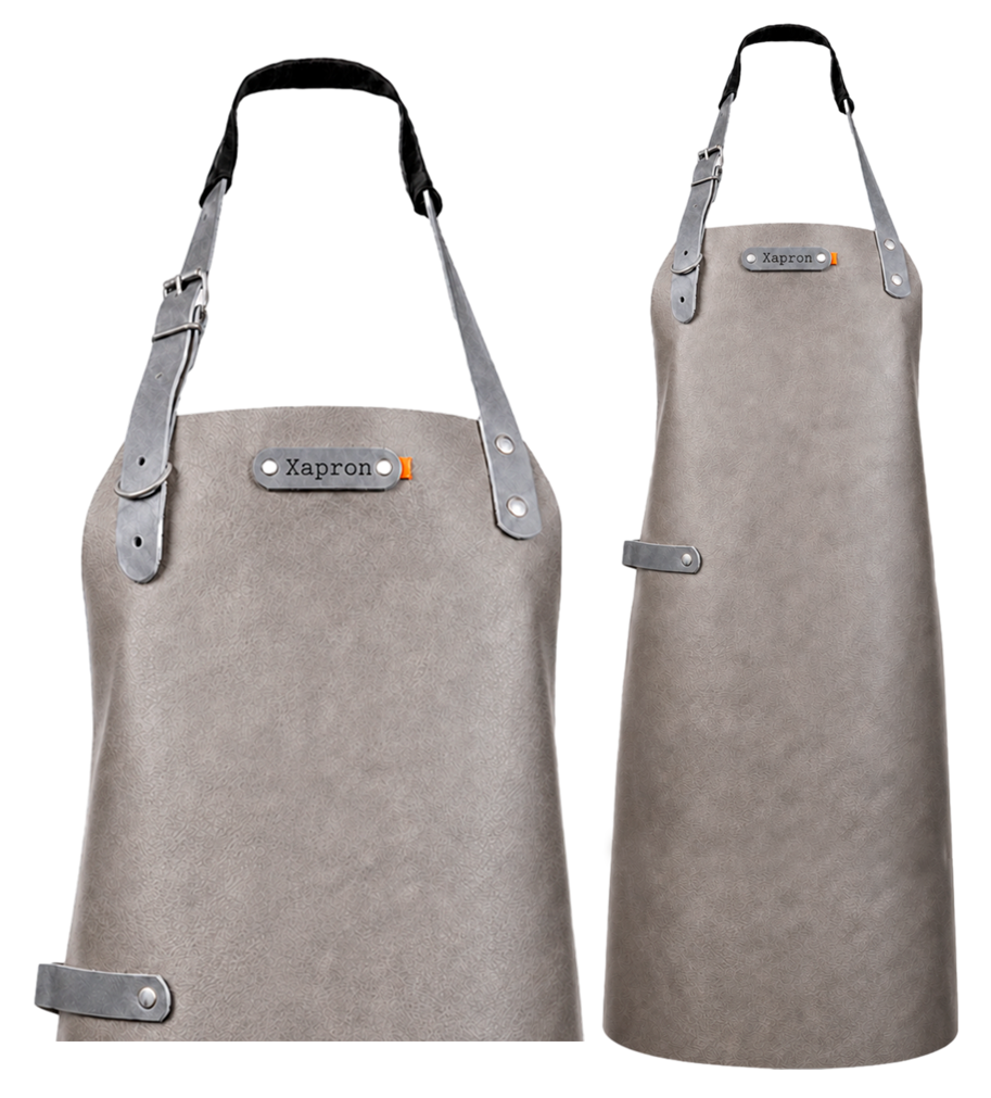 Miami leren schort - Bruin XL - 89 cm