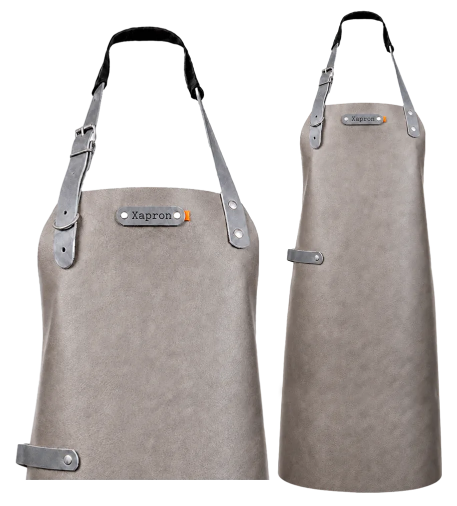 Miami leren schort - Bruin XL - 89 cm