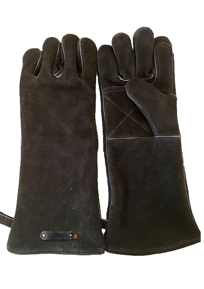 BBQ Glove with Fingers - Cognac-Black