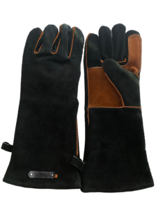 BBQ Glove with Fingers - Cognac-Black