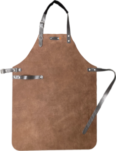 Miami Leren Schort - Grijs L - 82 cm