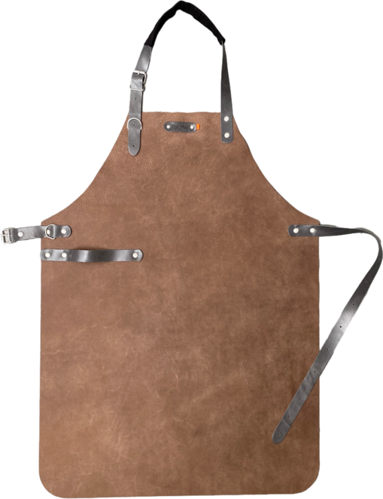 Miami Leren Schort - Grijs L - 82 cm