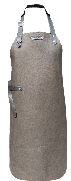 Miami Leren Schort - Grijs L - 82 cm