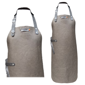 Miami Leren Schort - Grijs L - 82 cm