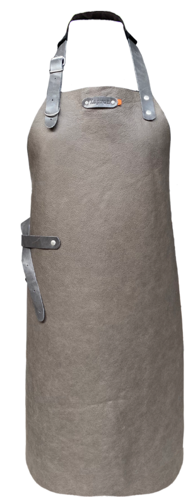 Miami Leren Schort - Grijs L - 82 cm