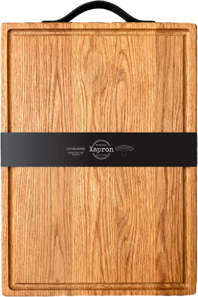 Eiken snijplank met greep 60x40x4 cm, grootste maat van Xapron