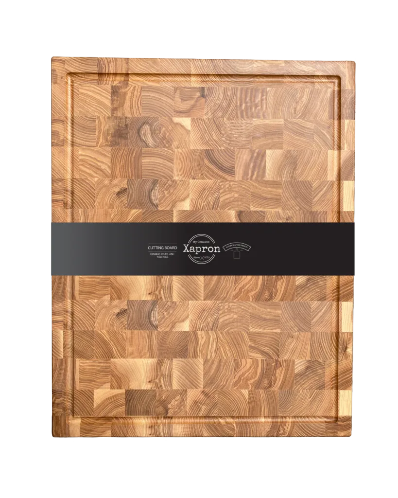 Essenhouten hakblok kopshout 50x40x4 cm, grootste maat van Xapron