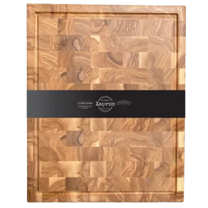 Essenhouten hakblok kopshout 50x40x4 cm, grootste maat van Xapron